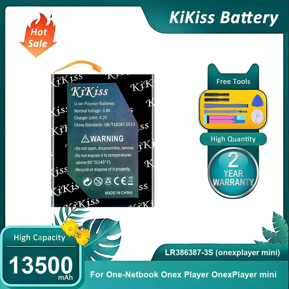 Batería recargable para One-Netbook Onex Player mini, LR386387-3S (onexplayer mini), 13500mAh