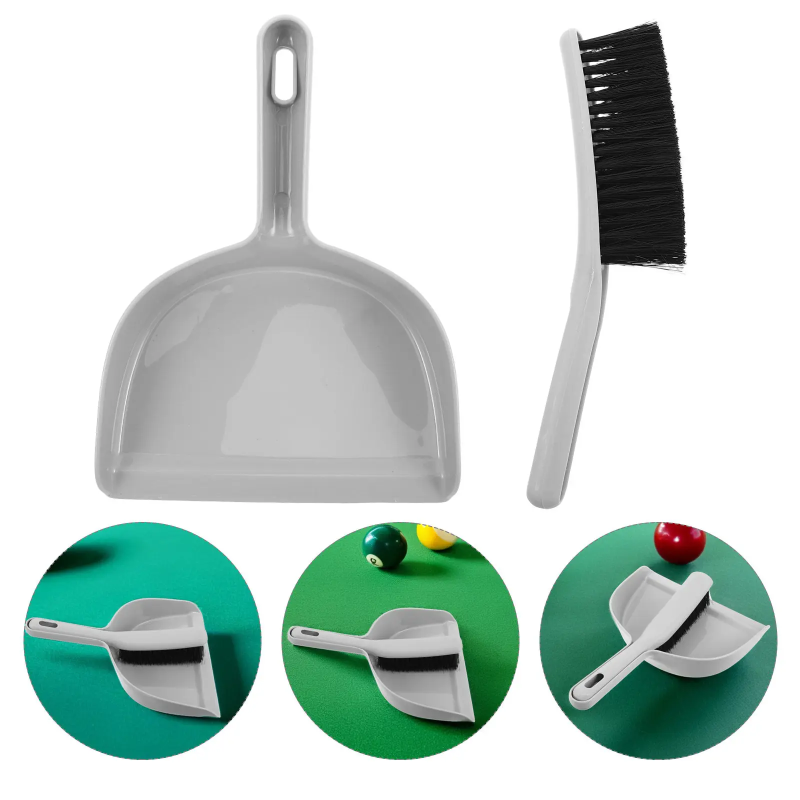 

Billiard Table Cleaning Kit Portable Brush and Short Broom for Pool Snooker Tables Dust Debris Removal Performance Maintenance
