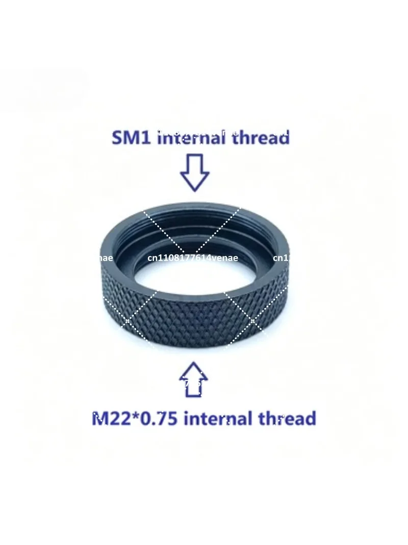 M22x0.75 Male to SM1 Female, SM1 Male Thread Adapter for Optical Components