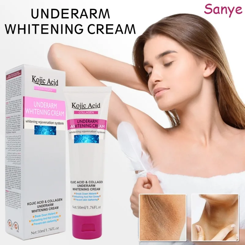 

Kojic Acid Armpit Lightening Cream For Women Body Brightening Emulsion Private Parts Knuckles Bleaching Cream Korean Skin Care