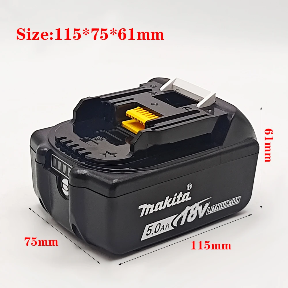 Replacement 18V Lithium Battery Makita Power Battery 5000mAh Makita BL1830B BL1850B BL1850 BL1840 BL1860 BL1815