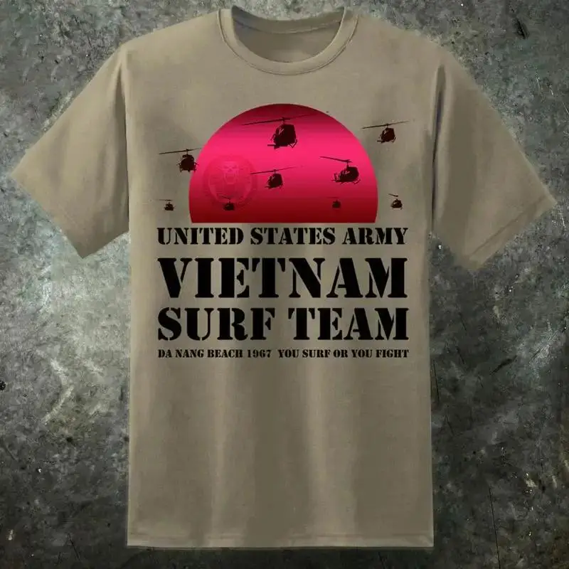 Mens Apocalypse Now Vietnam Surf Team T Shirt Lt Col Bill Kilgore Vietnam Movie