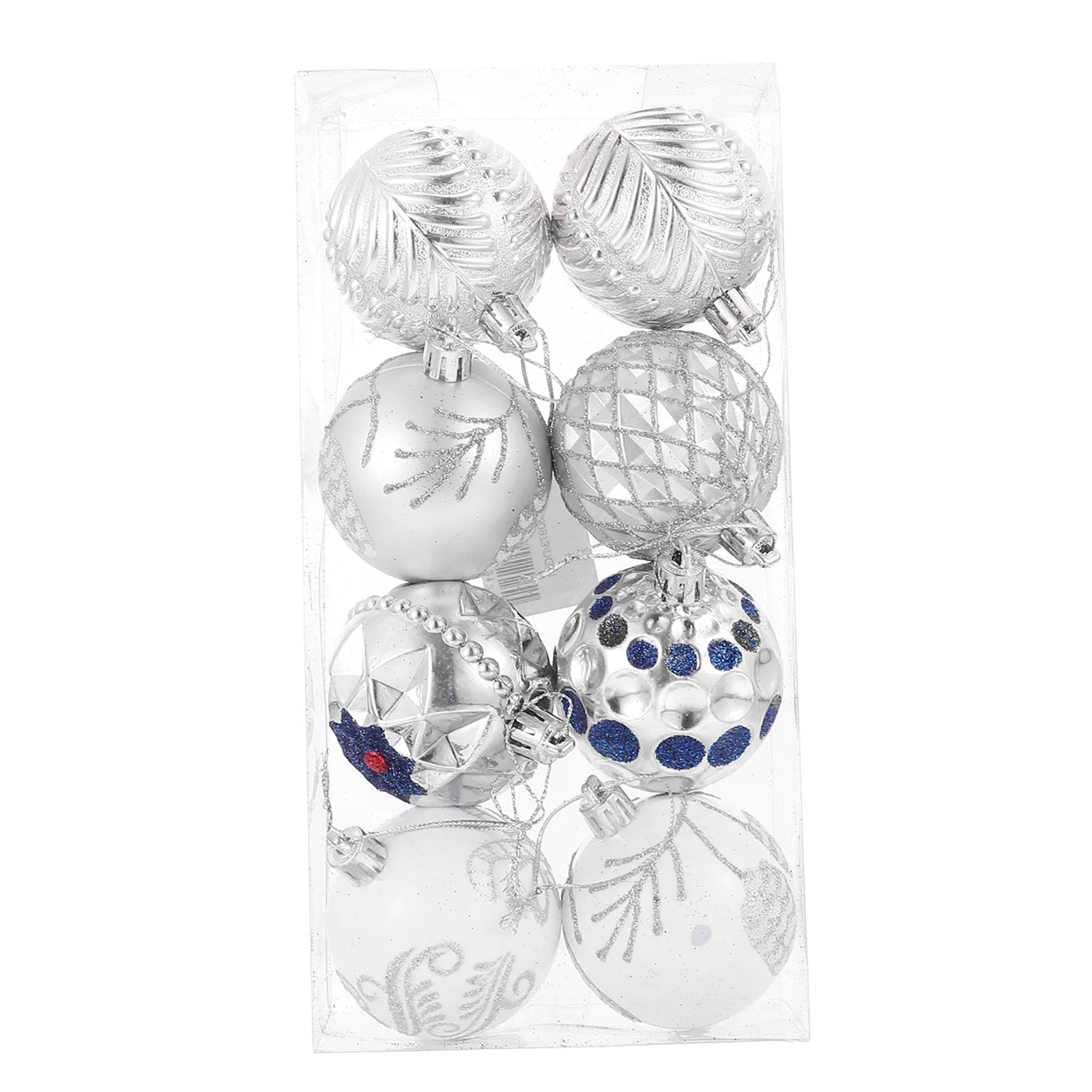 

8 Pcs Christmas Ball Decorations Plastic Safe Xmas Hanging Adornment Tree Decoration Pendant Holiday naments