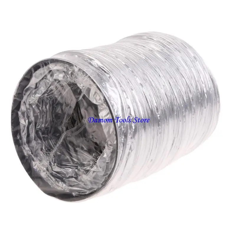 57be 120mm مجفف PVC ألومنيوم رقائق الدخان أنبوب دخان قناة مرنة تهوية لمستخرجات الحمام المطبخ أنابيب