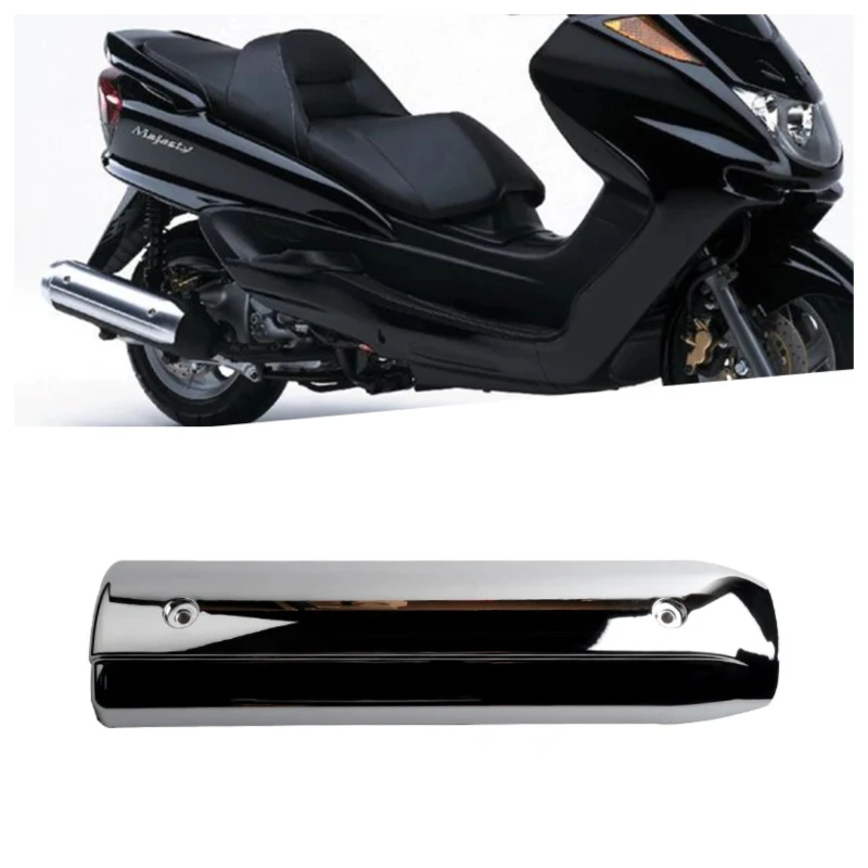 Pour MAJESTY250 Majesty 250 YP250 XMAX125 Moto Scooter Cache de silencieux chromé pare-chaleur d'échappement