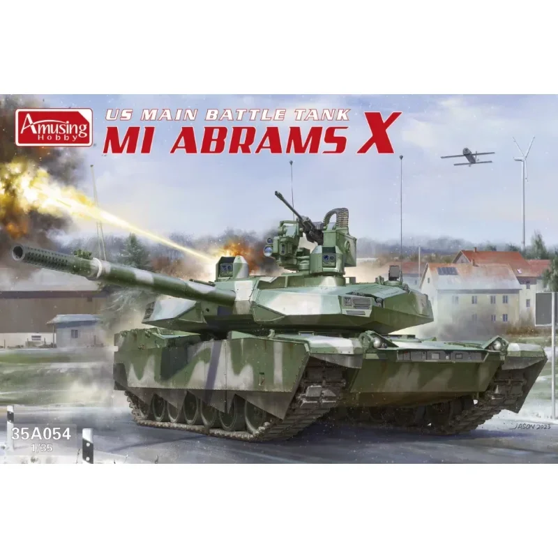 Amusing Hobby 1/35  35A054  M1 Abrams X US Main Battle Tank - Tech Demonstrator Prototype -Scale Model Kit