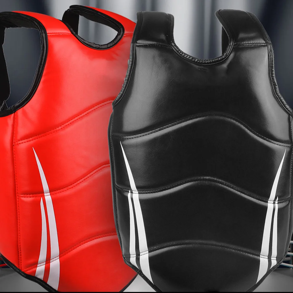 Boxing Vest Body Protector Protective Gear Chest Guard Training Uniform Professional Shockproof Kickbox Supplies Blue M