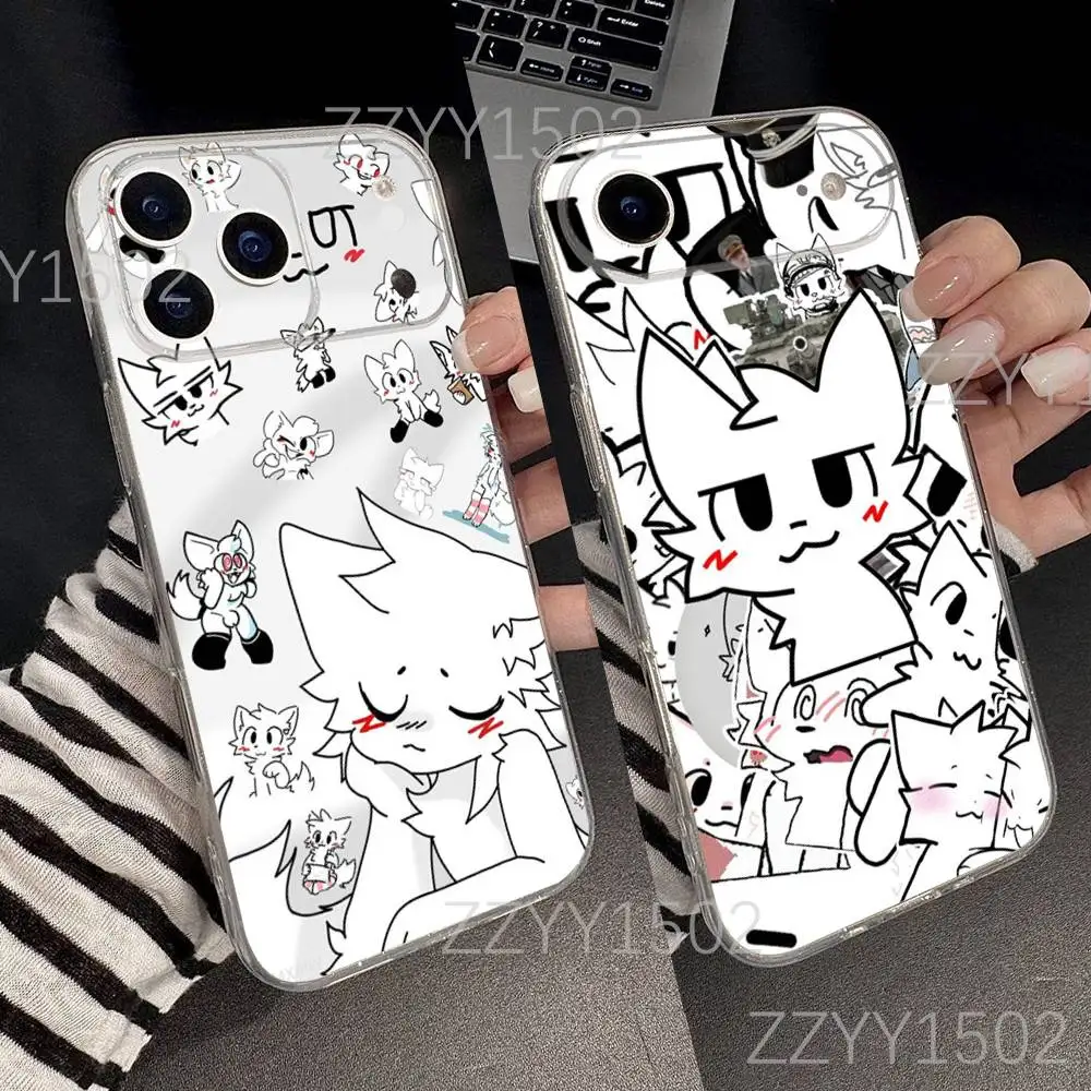

Boykisser Cat Phone Case For iPhone 17,16,15,14,13,12,11 Pro,Max,Plus,X,XS,XR,SE4,E Mini Transparent Soft