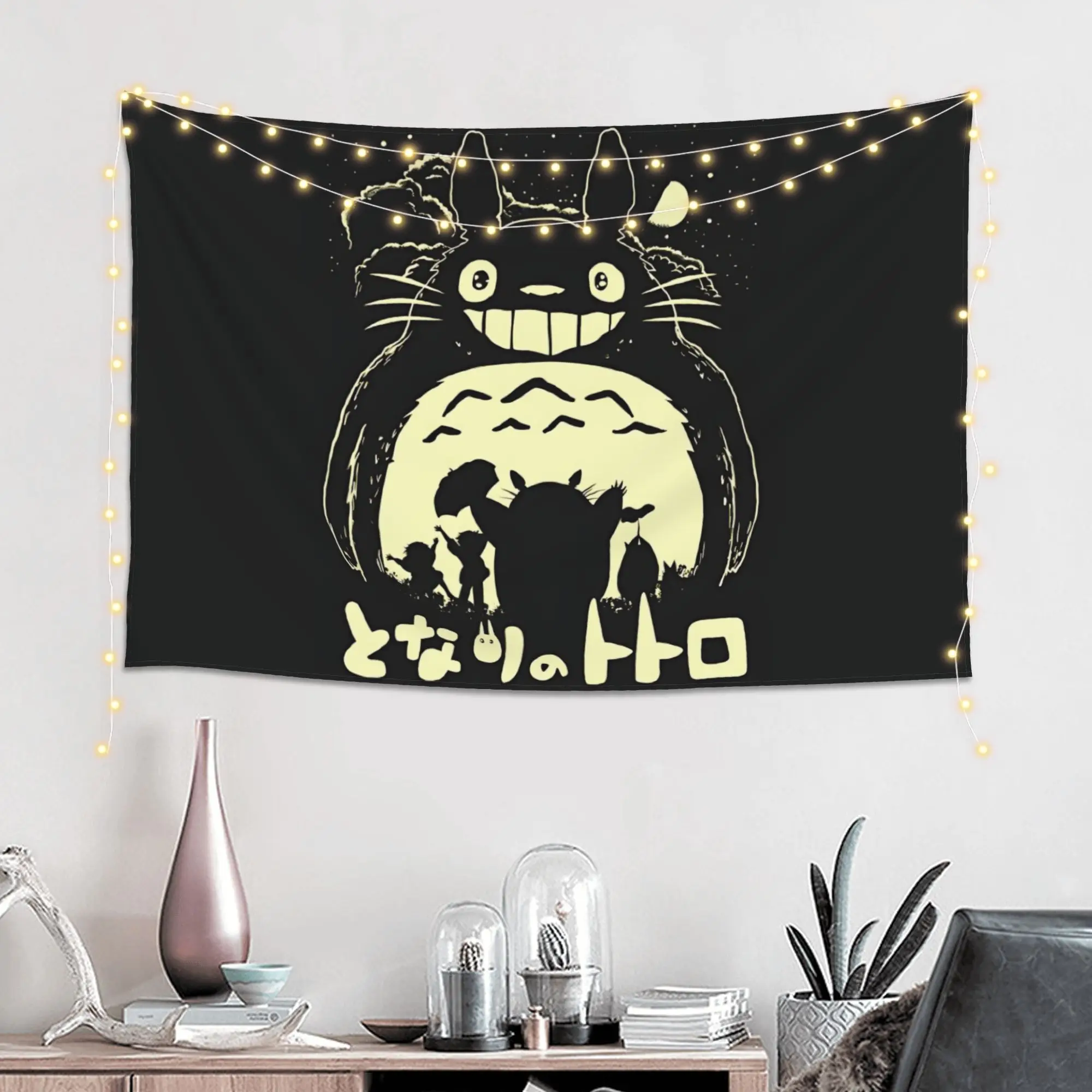 Cutecore Anime My Neighbor Totoros Tapestry Bedroom Decoration  Wall Hanging Blanket Tapestry Cool Stuff For Room