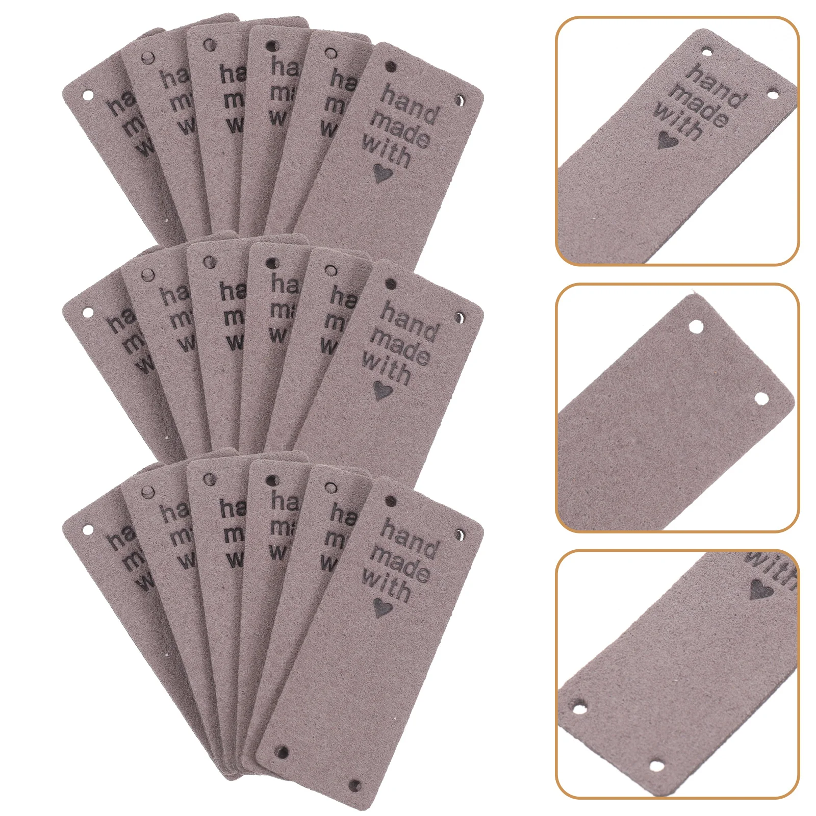 

50 Pcs Color Label Sewing Labels for Handmade Items Tags Craft Clothing Crochet Embossed Knitting Supplies
