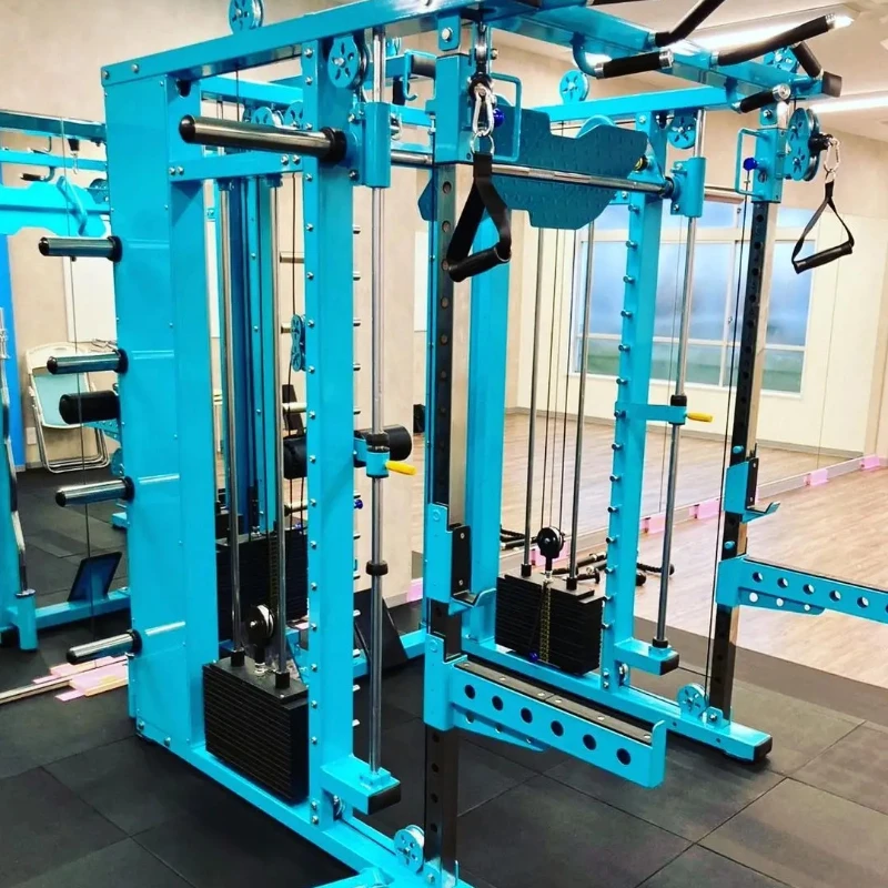 # l Commercial All In One Power Rack Gym Fitness Equipment Multi Functional Smith Squat Rack Machine For Home Use
