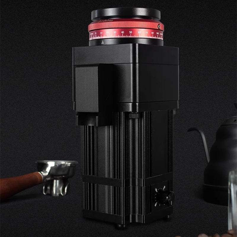JT64 مطحنة القهوة الكهربائية المنزلية الصغيرة مطحنة القهوة التجارية تعديل الدقة 110-220 فولت لمطحنة الإسبريسو