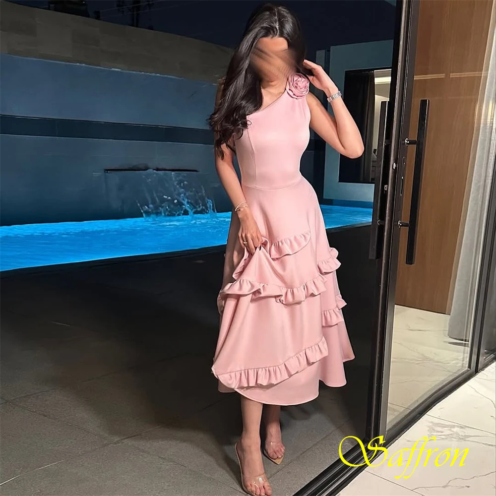 ที่กําหนดเองโมเดิร์นซาติน A-Line ชุดราตรีสง่างามหนึ่งไหล่ชุดราตรีแฟชั่นฉัตรชุดพิเศษ