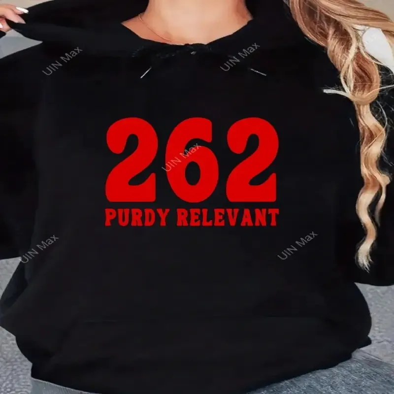 

Осенне-зимняя одежда больших размеров, женский свитшот большого размера, фиолетовый, с красным текстом, художественный дизайн, уличный стиль, хлопковая ткань Y2k