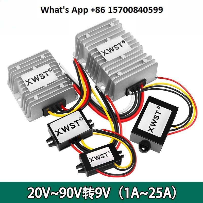 20-90V to 9V DC-DC Power Converter 24V 36V 48V 60V 72V down 9V Buck Module for Electronics