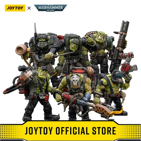 JOYTOY Warhammer 40k 1/18 Action Figures Ork Kommandos Nob Nazbog Ragrob Snarit Rotbilge Balrukk