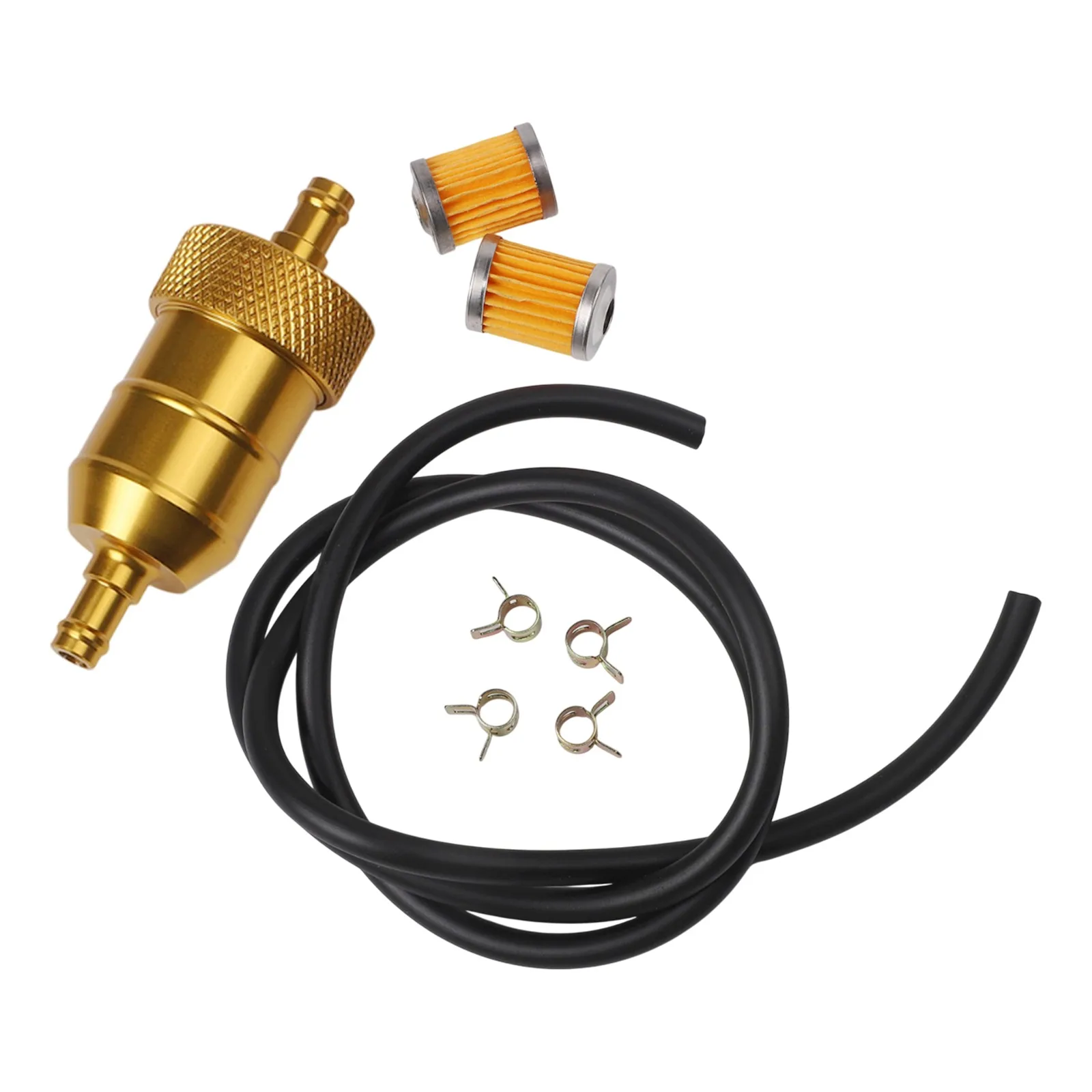 Cleanable Fuel Filter Element CNC Aluminum Filter Aluminum Alloy Construction Compatible With for atvs Long-lasting Performance