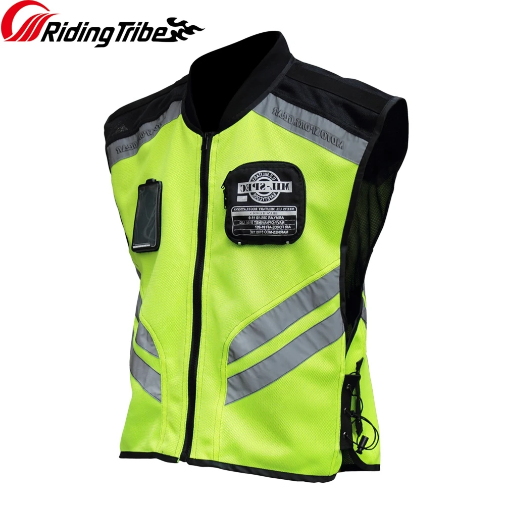 Motocyklista kamizelka odblaskowa kamizelka kurtka noc widoczne bezpieczeństwo Motocross Off-Road Moto Uniform dla drużyny odzież JK-22