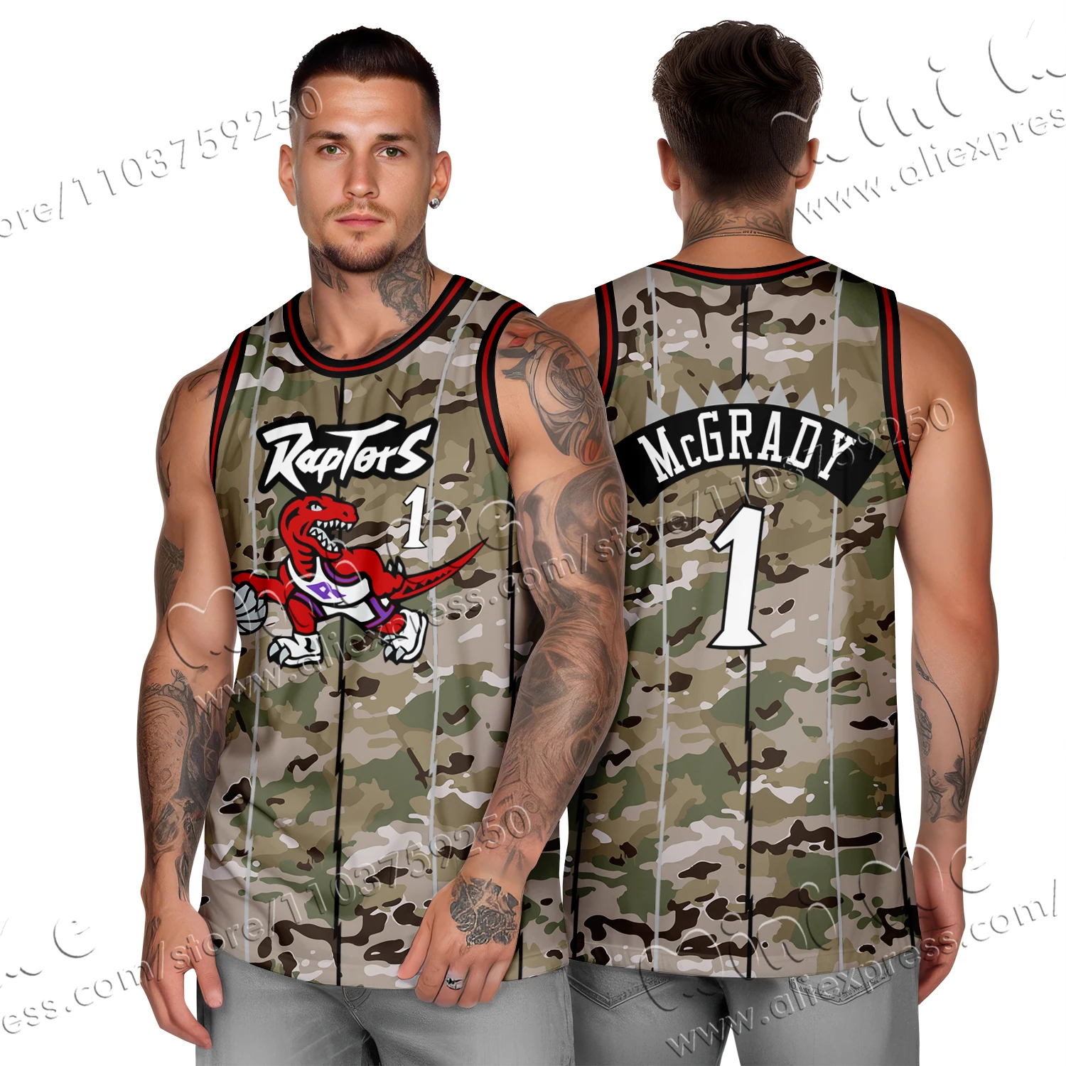 3D Printing Retro Toronto Raptors Basketball Jersey Vest Fashion Quick Drying Breathable Children's Adult T-shirt Loose Casual