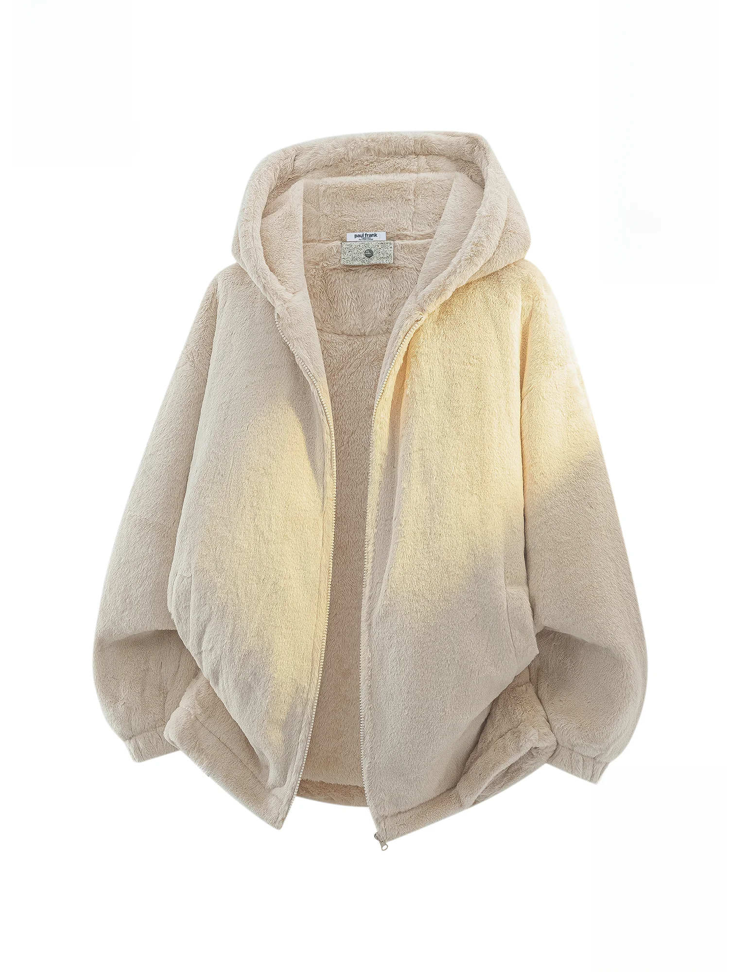 

PaulFrank Thiened Hooded Double-Sided Fce Warm Winter Jaet for Men Retro American Sle Cotton Clothes Youth Faion