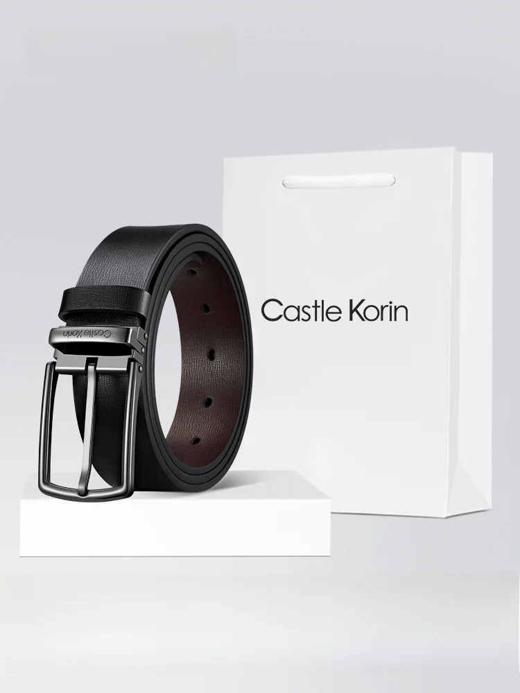 カジュアルキャッスル-korin2025-メンズベルトバックル-合金ニードルバックル-レザーウエストベルト-ギフトボックス-オールマッチスタイル-ファッションアクセサリー