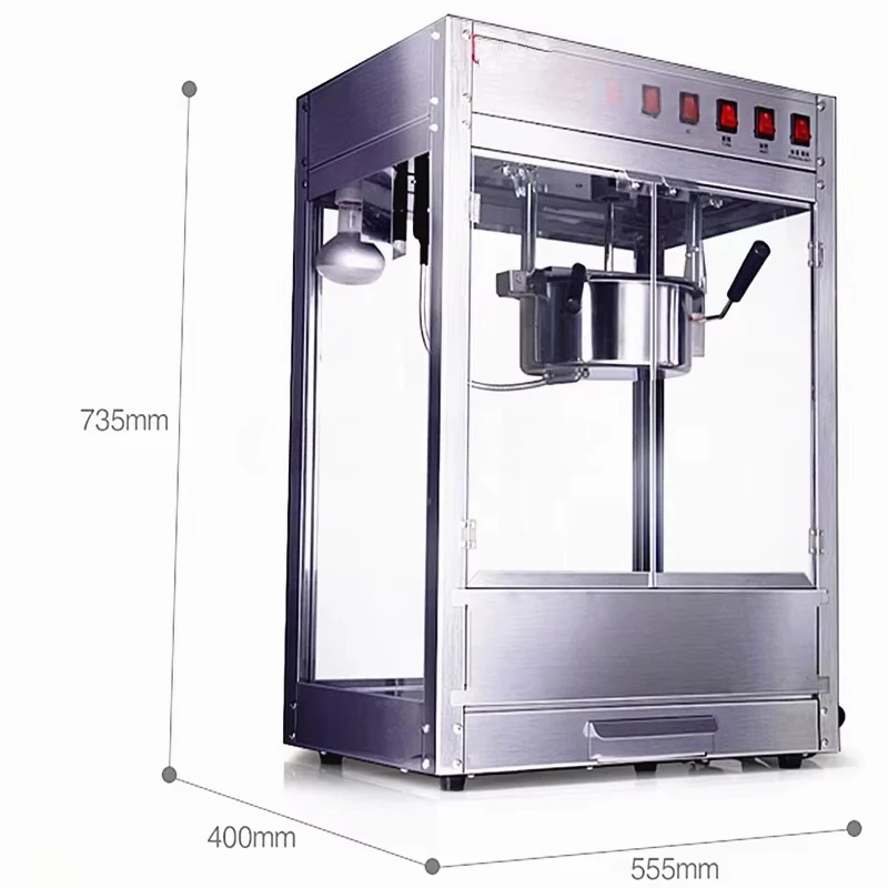 Luxury industrial popcorn machine is suitable for commercial restaurants, leisure food factories