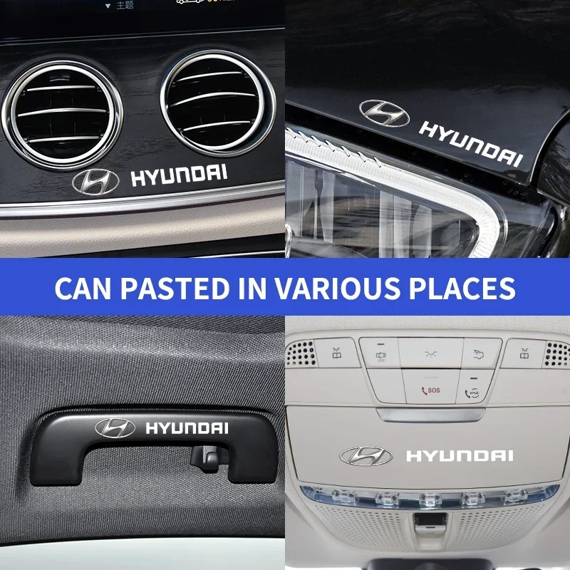 Car Logo Stickers Door Side Window Body Universal Decal For Hyundai i30 i20 i10 i20 Tucson Elantra Veloster Sonata Accessories - view 4
