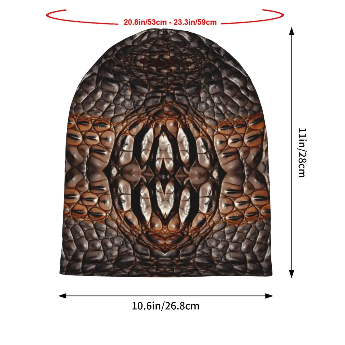 Snakeskin Beanies Caps Hat Fashion Bonnet Hats Men