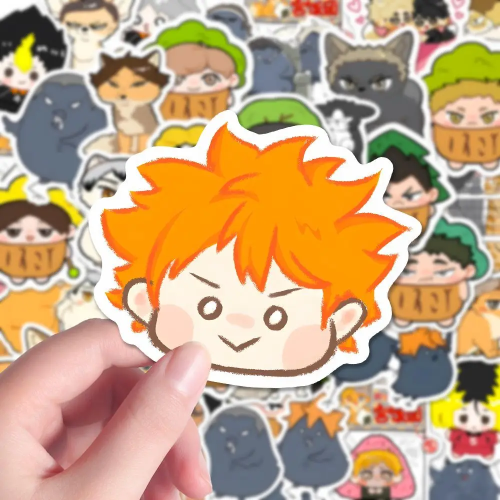 80PCS Shoyo Hinata Kei Tsukishima Anime Stickers Cute Cartoon Decoration Suitcase Laptop Phone Stationery Manga Kid Sticker