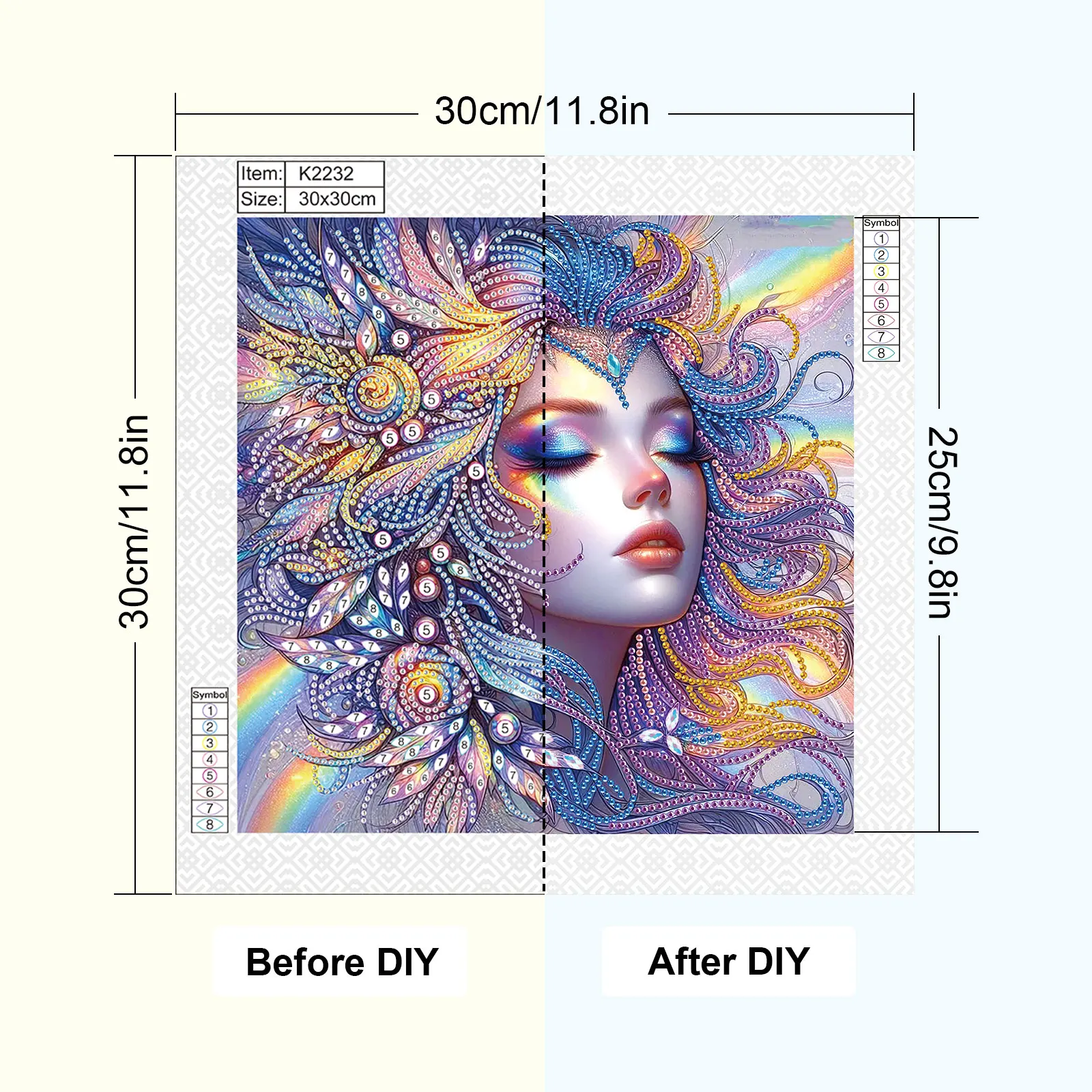 Fairy Special Shape Diamond Art Painting Kit for Adult Beginner,Crystal Diamond Special Shape Kit for Home Wall Decoration Gift - view 3