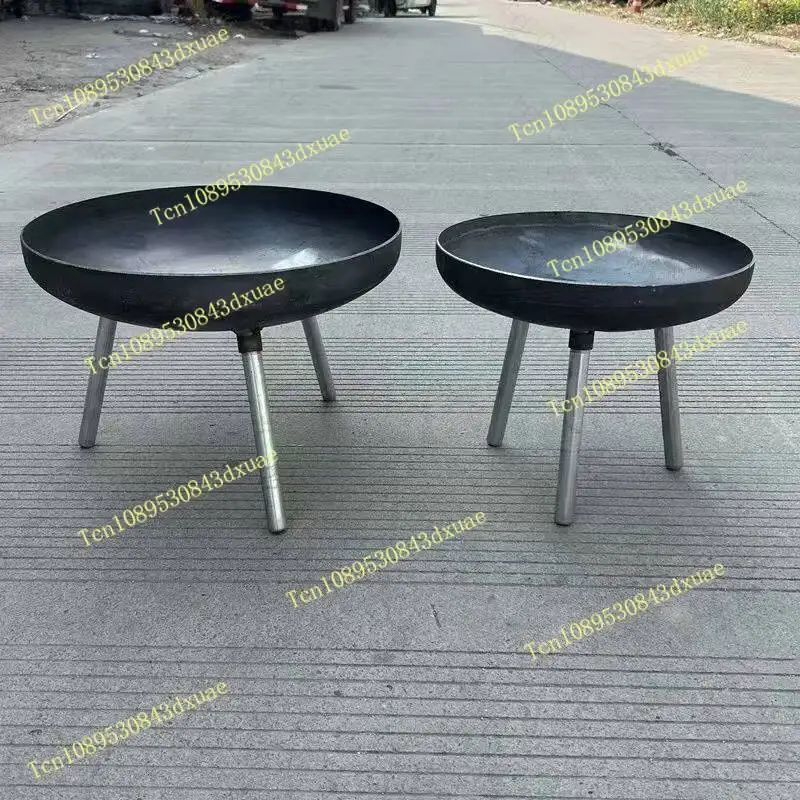 80cm Large Cast Iron Fire Pit Indoor Outdoor Fire Bowl for Camping BBQ Bonfire view 3