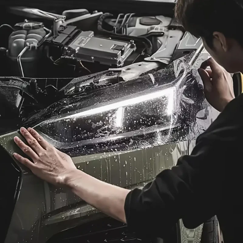 Car Lamp Film Fog Lamp Taillight Waterproof Protective Film Sticker PVC Scratch Resistant Film Kit Car Decorative Accessories - Image 3