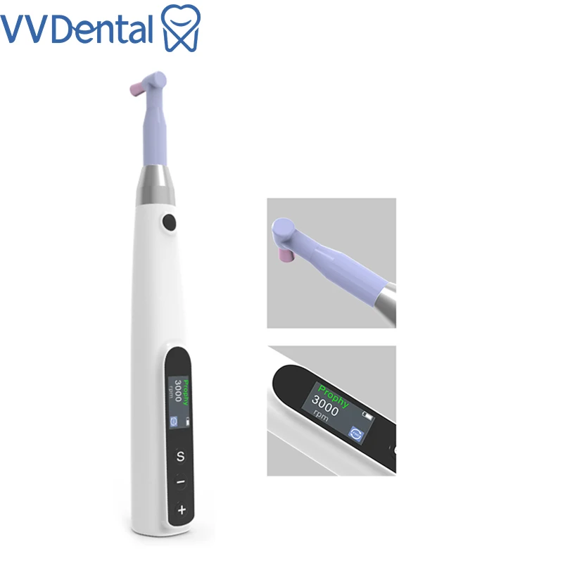 

VVDental Dental Cordless Polishing Wireless Electric Motor With Prophy Angles Machine 3000rpm Rechargeable Dentist Prophy Motor