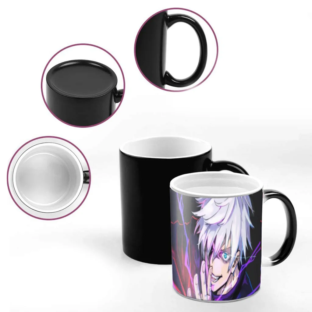 Jujutsu Kaisen Anime Gojo Satoru Magic Hot Cold Heat Temperature Sensitive Color-Changing Coffee Tea Milk Mug Cup