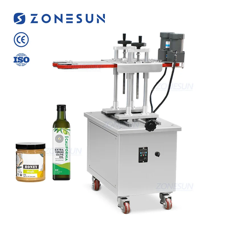 ZONESUN ZS-JP1 Abrazadera Botella Codificación inferior Transportador de cinta de transferencia lateral sin fondo