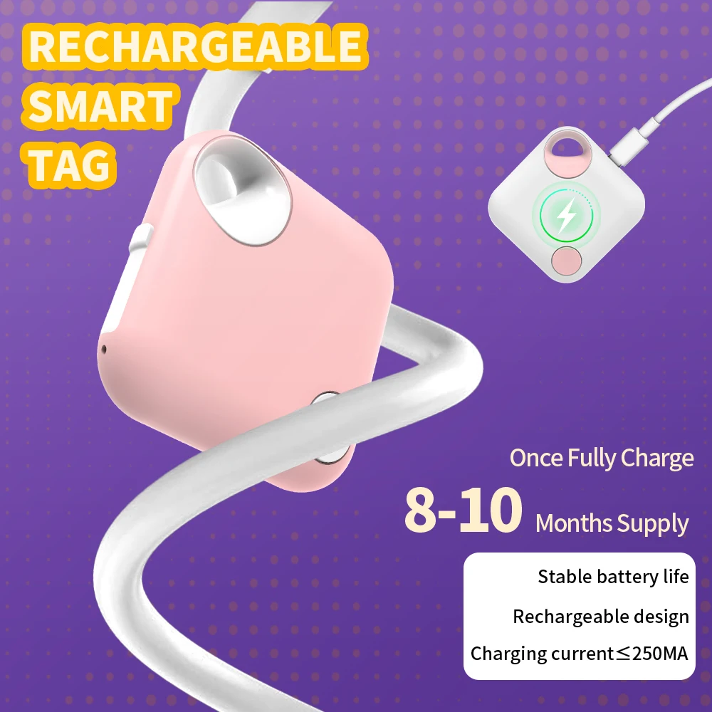 

App Remote Locating Finder Tracker Rechargeable for Apple Find My App Locate Keys wallet Suitcase Toys Smart Tag for IOS iPhone