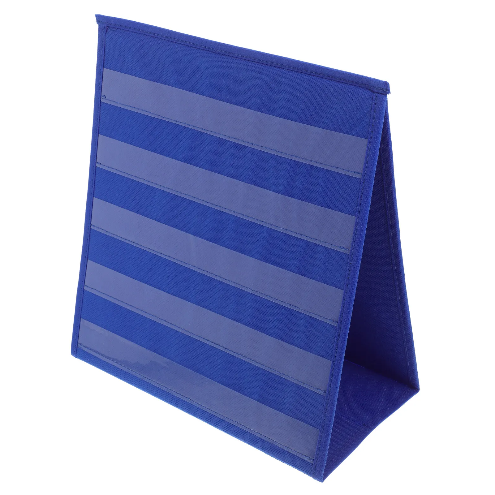 Mini Tabletop Pocket Chart for Classroom Dual-Sided Desktop Card Display Stand Stable Design Schedule Pocket Chart for Preschool
