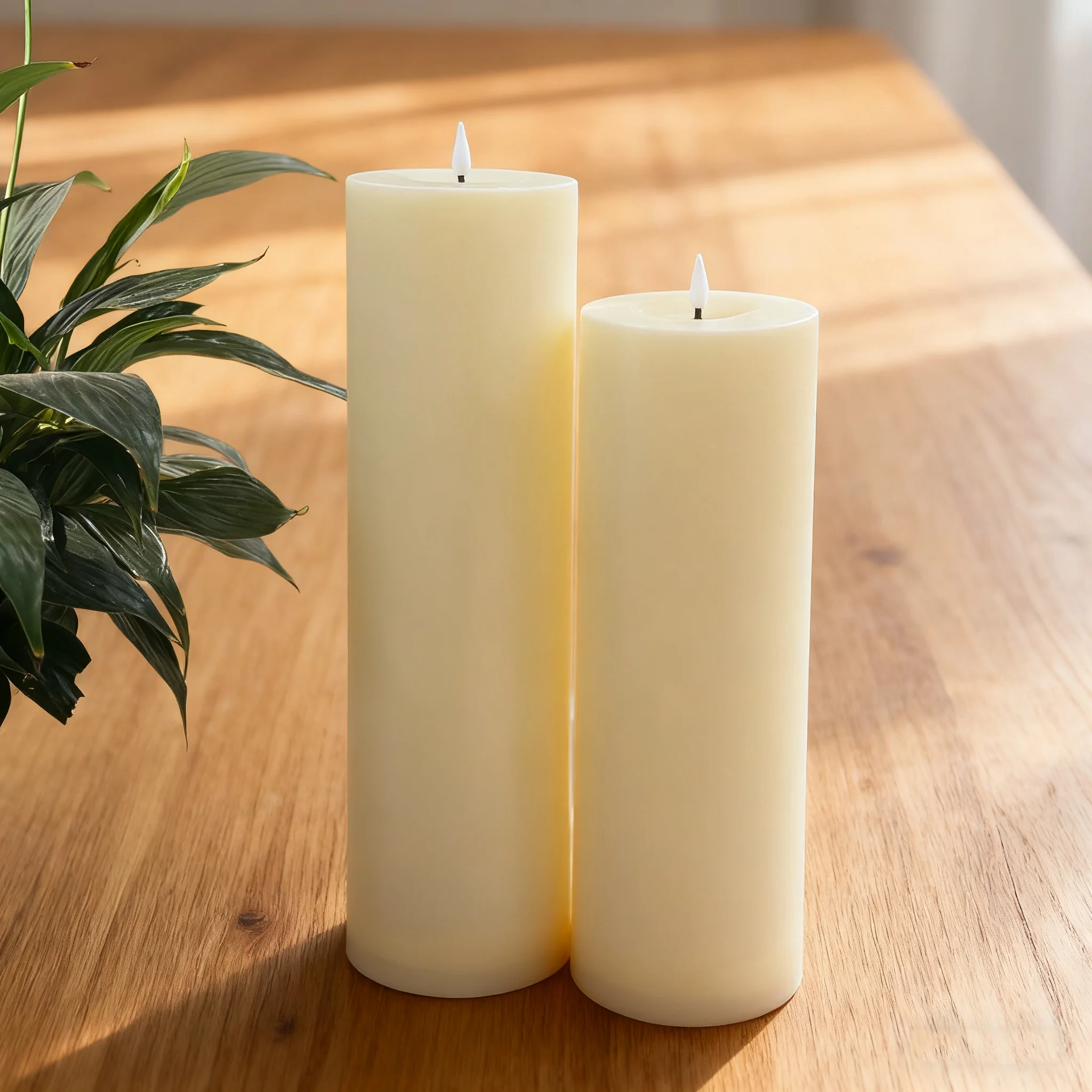 Remote Control LED Flameless Candle, Flickering Simulation Flame Electronic Candle Light, Battery Operated Fake Candles for Wedding Christmas Festival Home Room Party Decoration Lighting