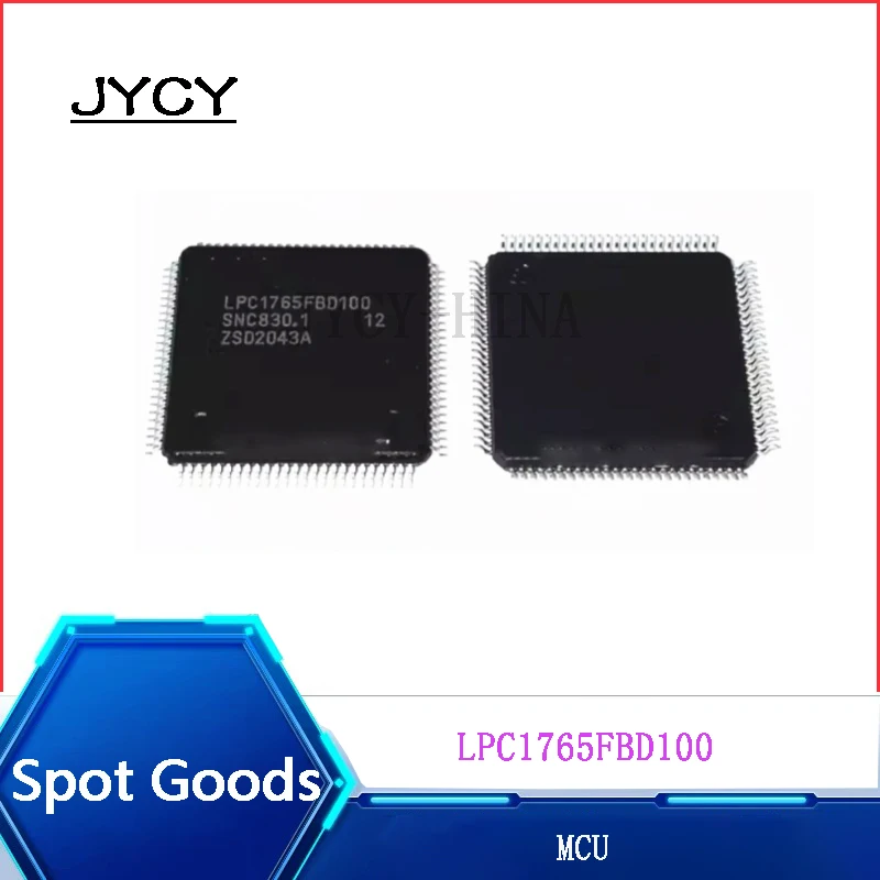 1PCS LPC1765FBD100 NEW  LQFP100 ARM-M3 256KB Controller chip MCU  Single chip integrated circuit