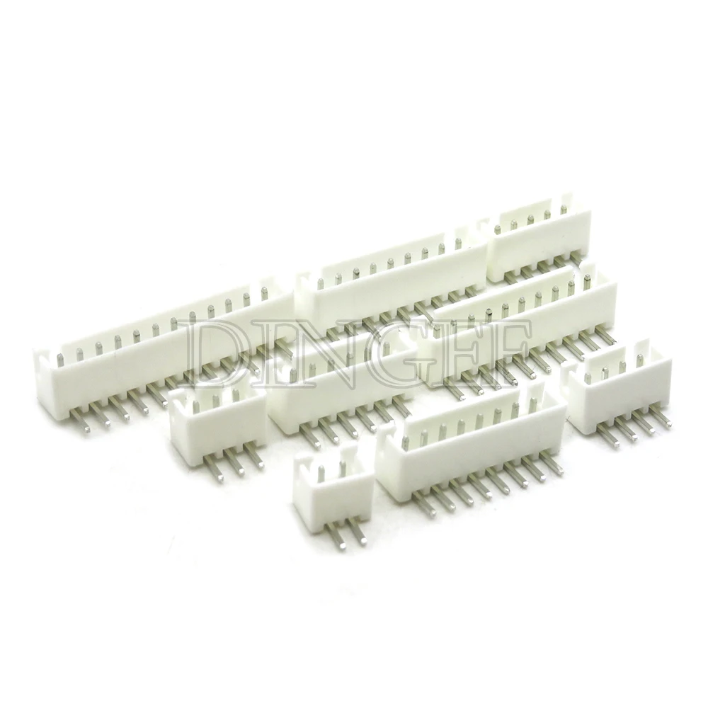 5Sets JST1.25 ZH1.5 PH2.0 XH2.54 Connector Female + Male 2/3/4/5/6/7/8/9/10P Plug With Cable 10/20/30cm with bend PIN 2.54MM