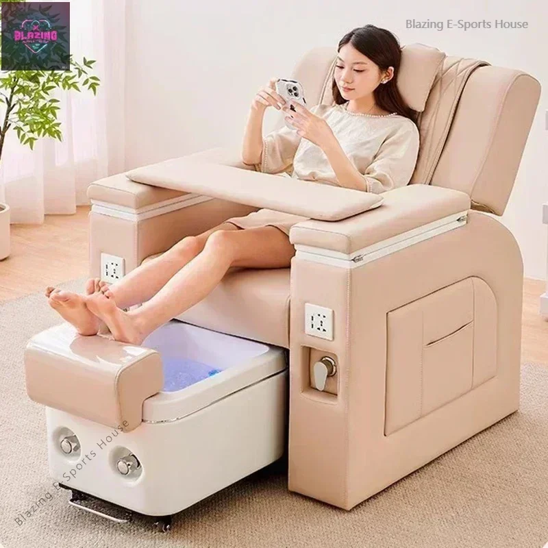 Spa Luxury Pedicure Chair Professional Armchair Nails Salon Chairs LED Beautiful Peda Massage Sillones De Pedicura Furniture