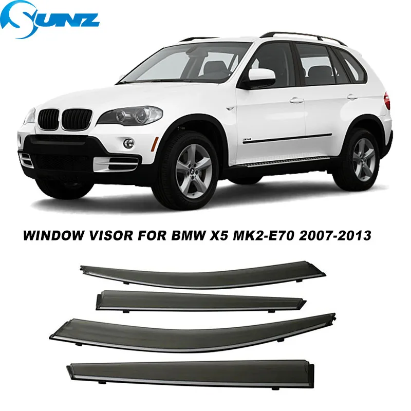 

Car Window Deflector For BMW X5 MK2-E70 2007 2008 2009 2010 2011 2012 2013 Window Visors Sun Rain Guard Door Visor Weathershield