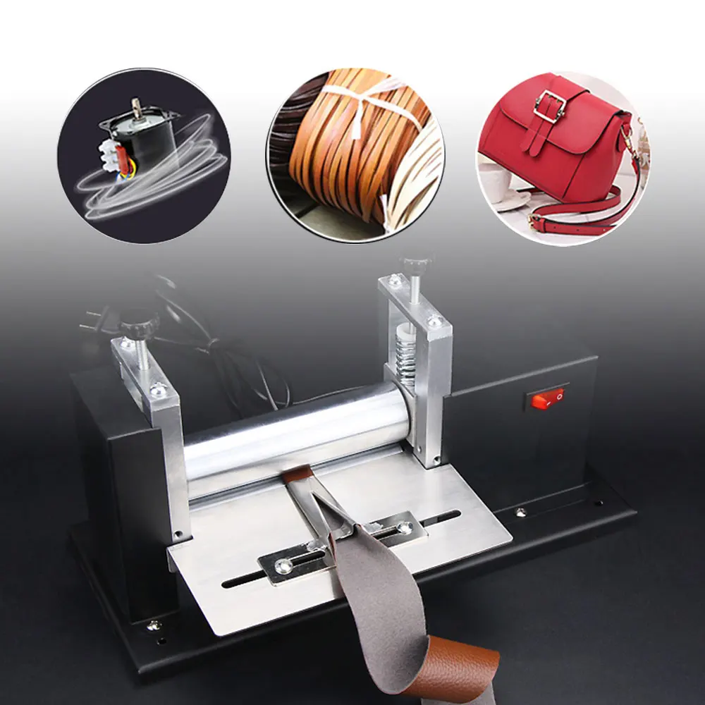 Electric Small Leather Drawing Machine Manual Glue Pulling Shoulder Strap Barrel Press Leather Machine