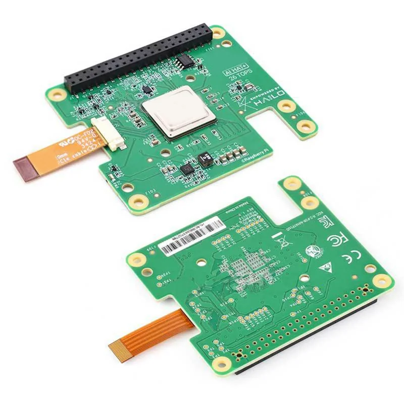 Letnia Wyprzedaż Raspberry Pi 5 AI HAT+ Oficjalny-Oryginalny Hailo8l Pcie M.2 HAT+ 13Tops AI Board Kit dla Raspberry Pi5