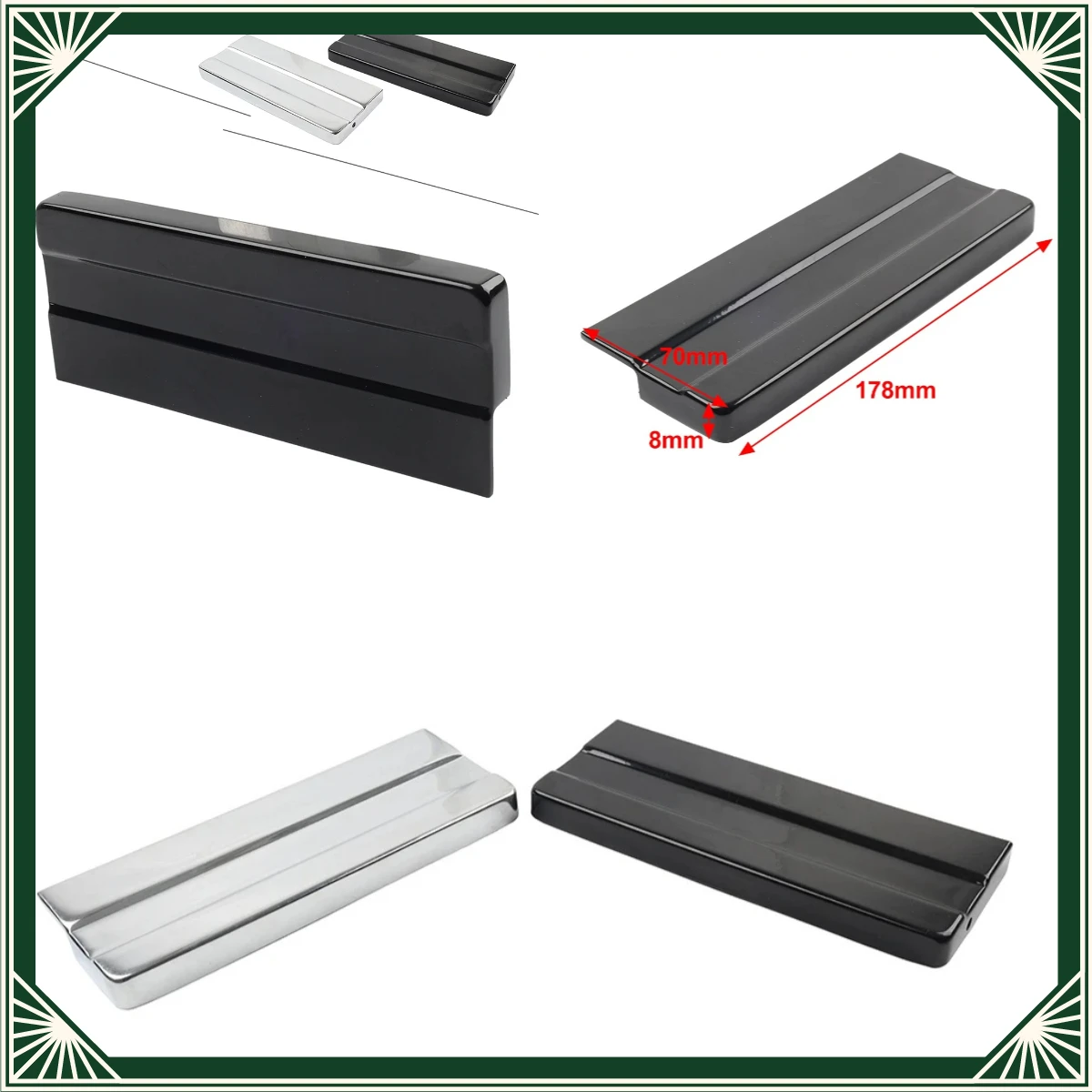 Motorcycle For Harley Davidson Sportster XL Wide Super Glide FXWG FXE Battery Top Box Cover Aluminum Black/Chrome Accessories