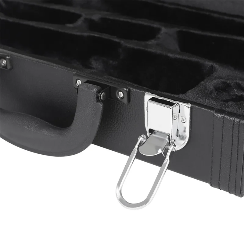 

A06F-Clarinet Case Pipe Storage Hand Carrying Box Shockproof Protective Woodwind Accessories