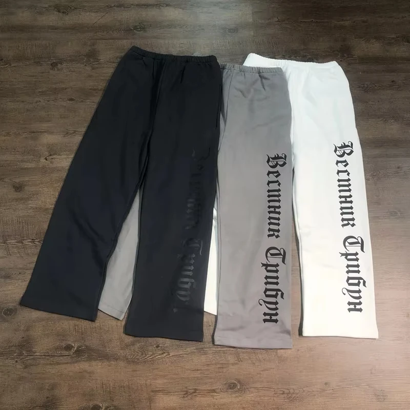 Summer Oversized Blank Version Unisex Sweatpants Hiphop Street Kanye Jogging Pants Casual Loose Men Women Season Trousers Kids