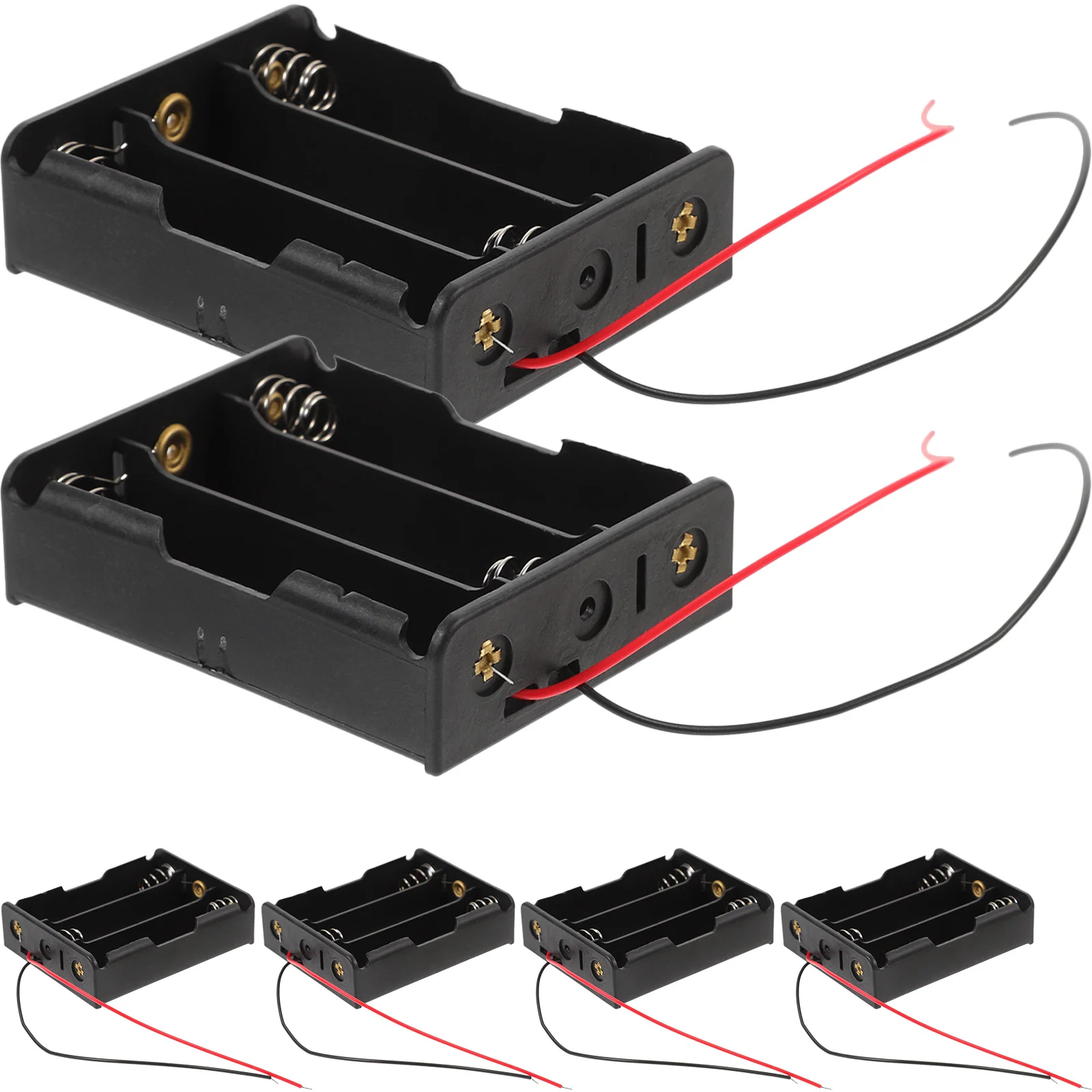 

6Pcs 3 X 3.7V Aa Case Holder Durable Long-Lasting Portable 14cm Cable Lightweight Storage Case