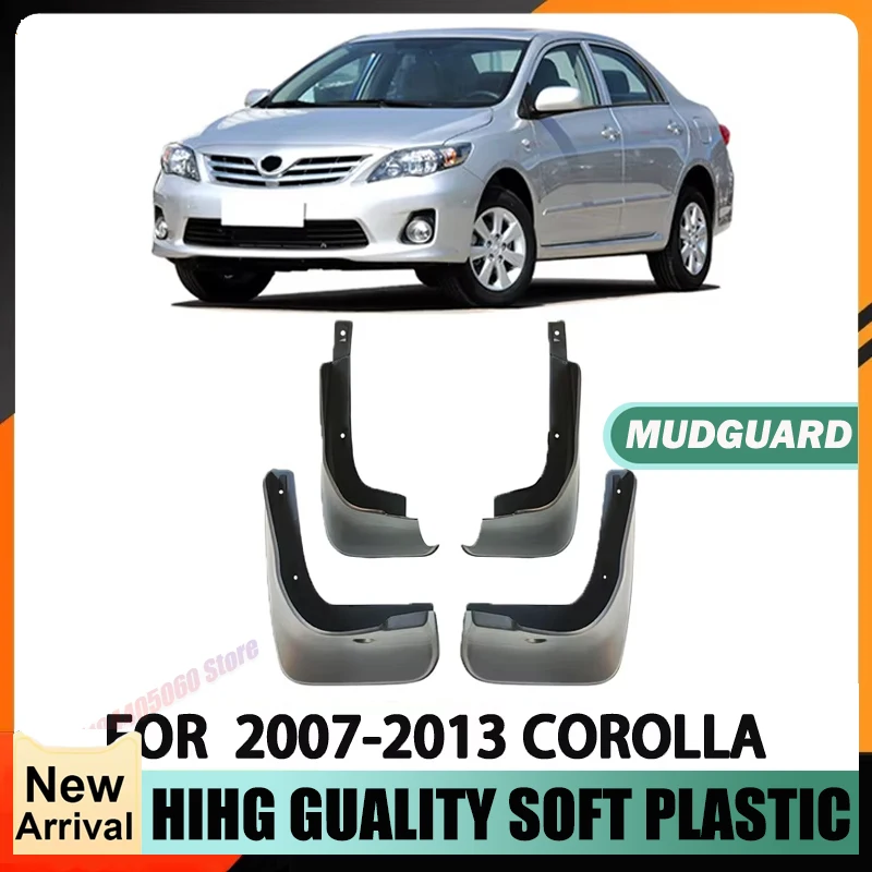 Front and Rear Wheel Fenders Tire Fender Splash Guard For 2007-2013 Toyota Corolla AE 140 Corolla Car 4pcs