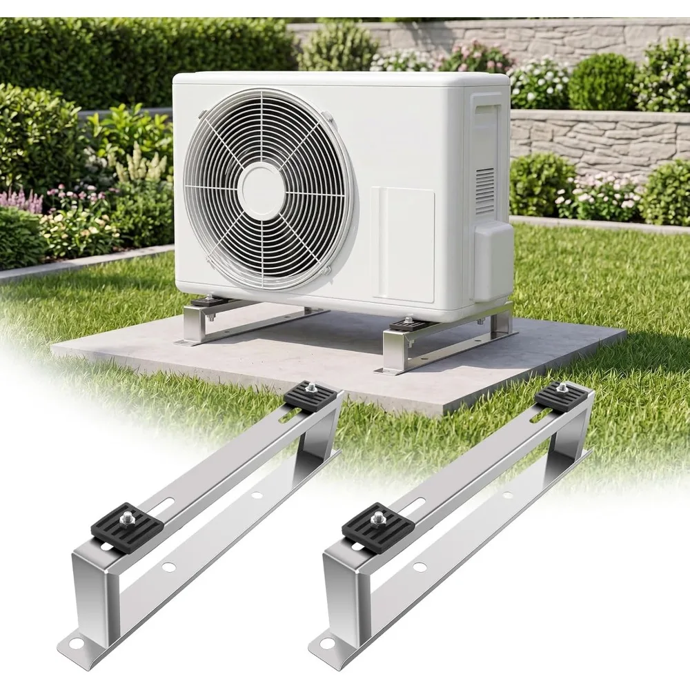 

Mini Split Ground Stand 9000-24000 BTU Heavy Duty 530 Lbs Anti-Vibration Floor Mount Base with Screws
